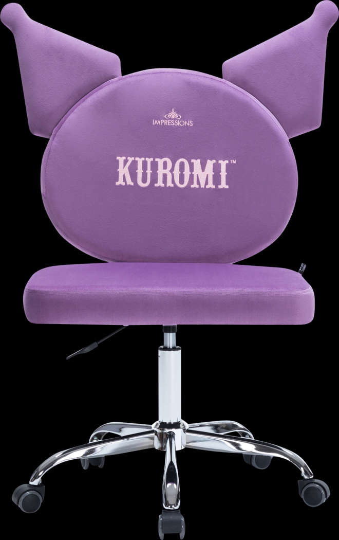 Kids Kuromi Lilac Vanity Chair - Thumbnail - Image 2