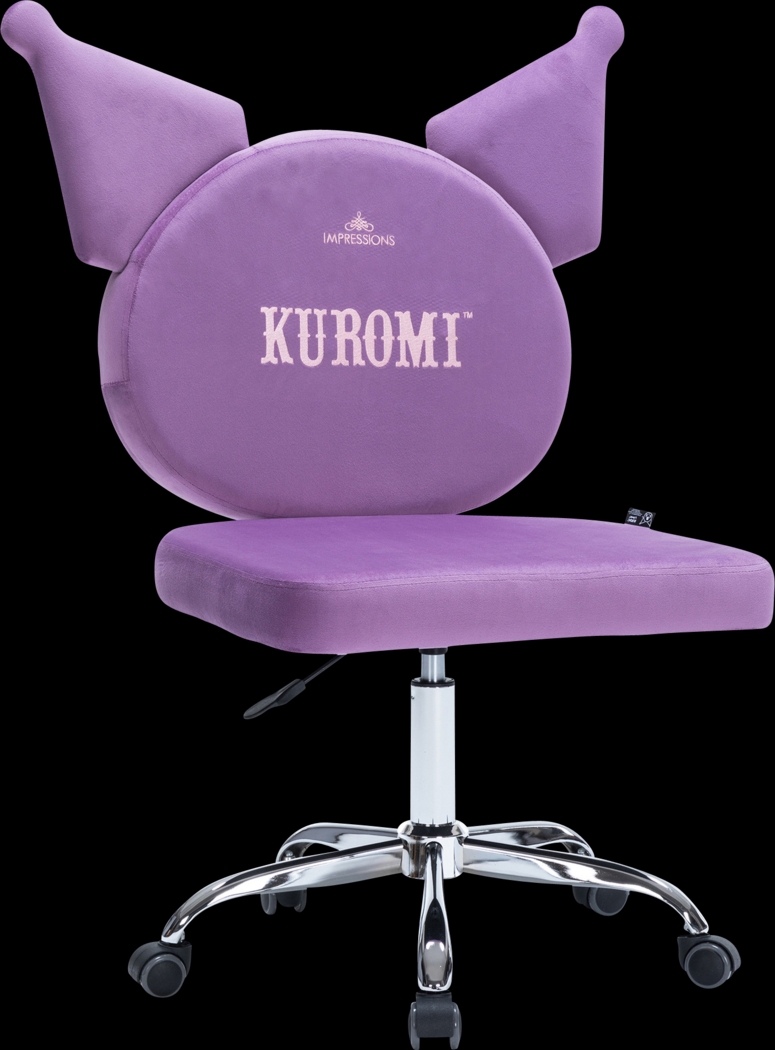 Kids Kuromi Lilac Vanity Chair - Thumbnail - Image 4