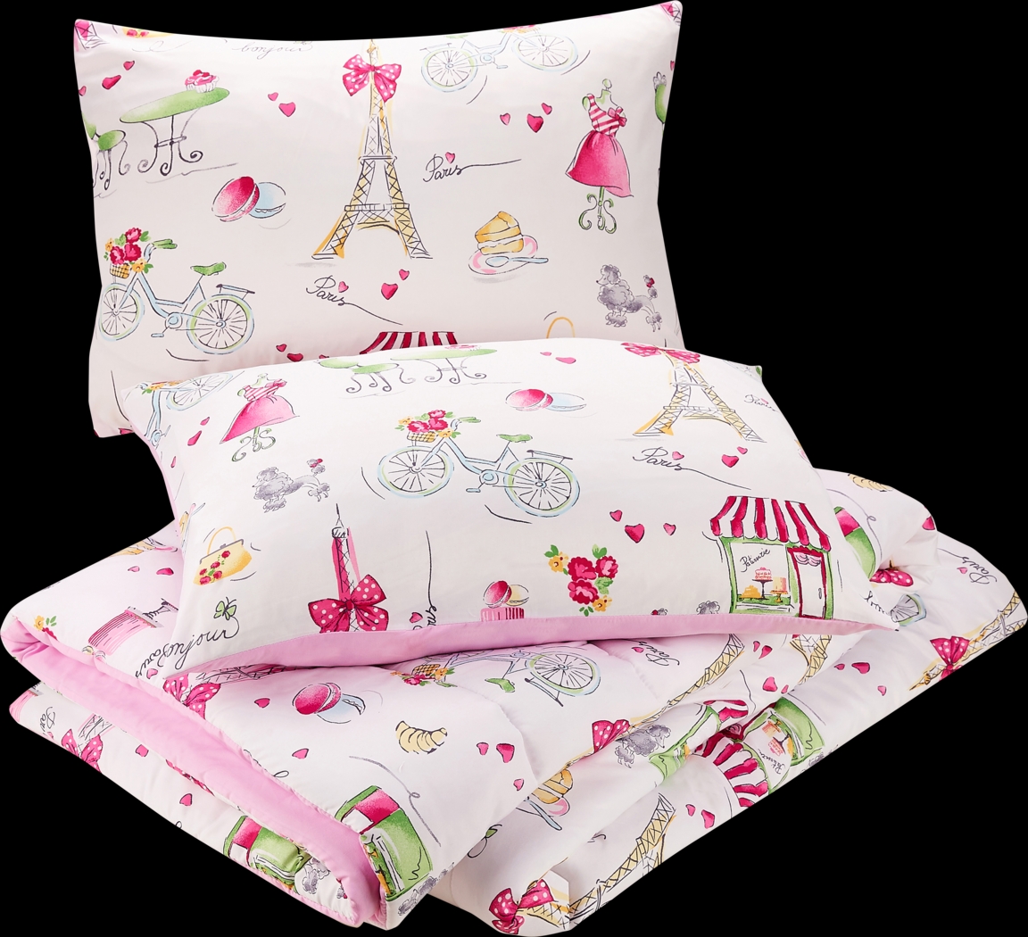 Kids La Parie Pink 2 Pc Twin Comforter Set - Thumbnail - Image 4