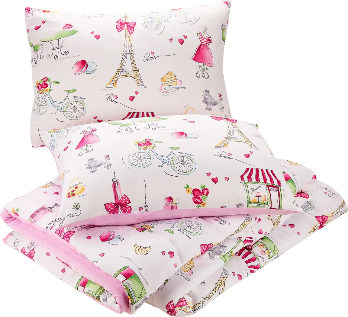 Kids La Parie Pink 3 Pc Full/Queen Comforter Set - Thumbnail - Image 4
