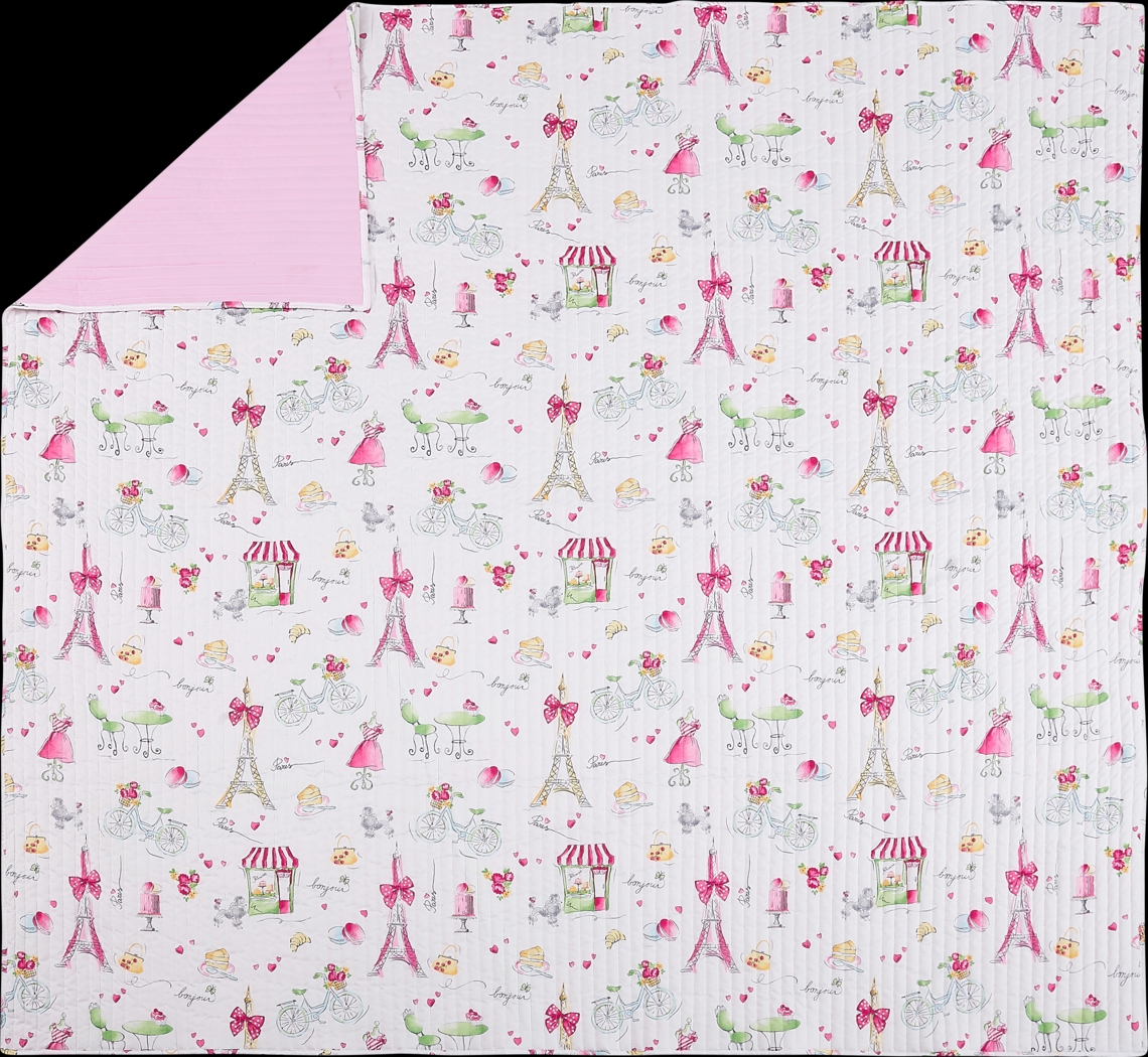 Kids La Parie Pink Full/Queen Quilt Set - Thumbnail - Image 6