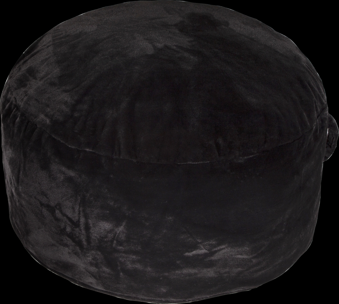 Kids Lainey Black Bean Bag Chair - Thumbnail - Image 2