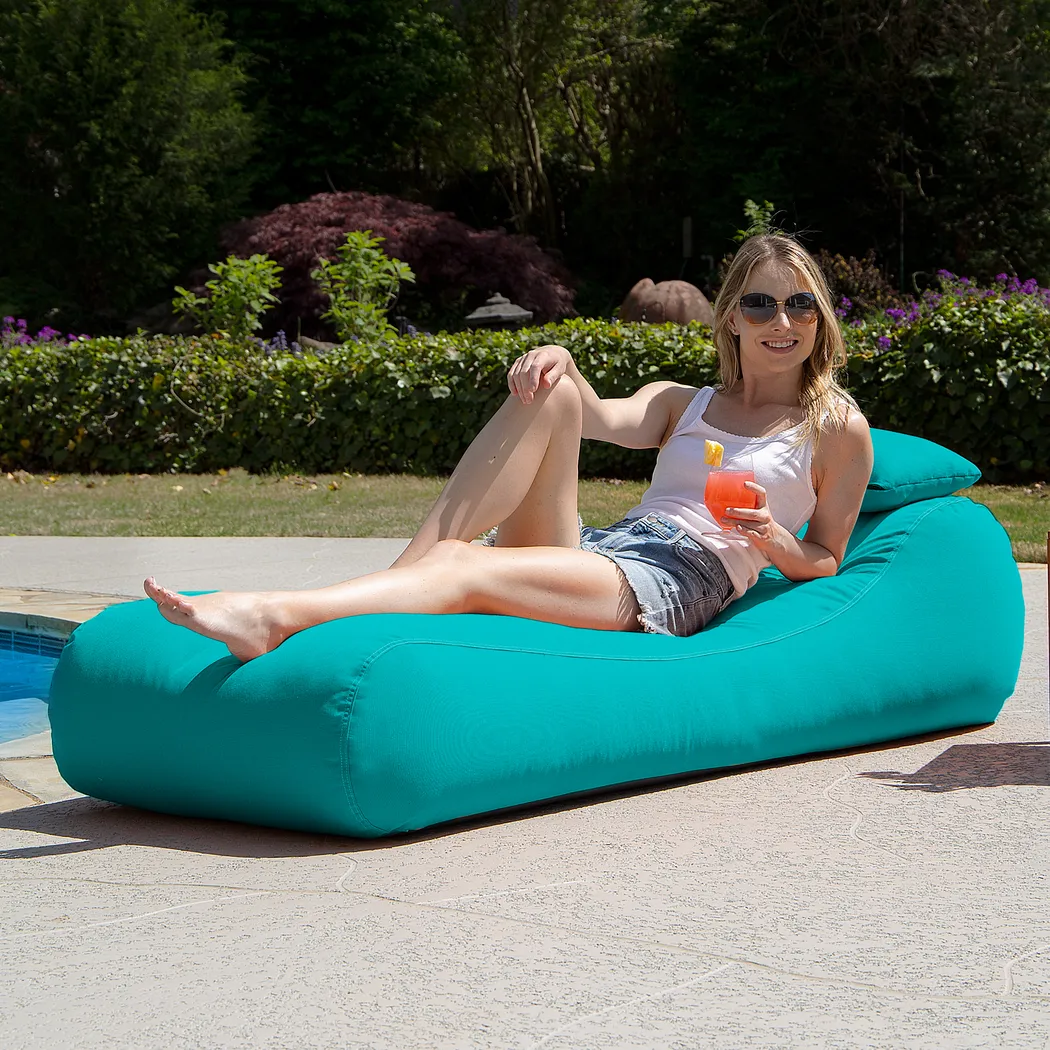 Kids Lax Time Aqua Indoor/Outdoor Bean Bag - Thumbnail - Image 6