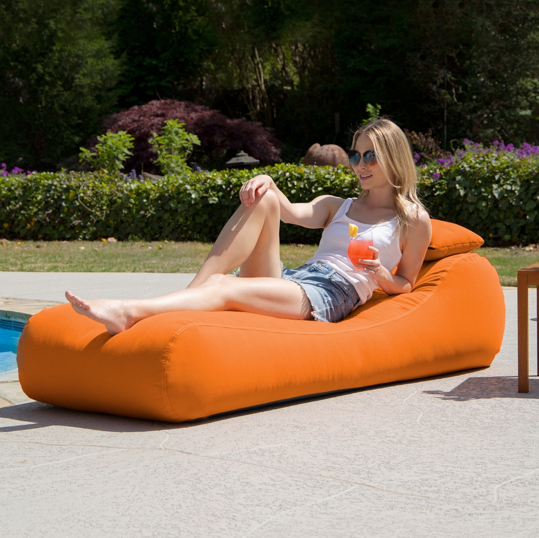 Kids Lax Time Orange Indoor/Outdoor Bean Bag - Thumbnail - Image 5