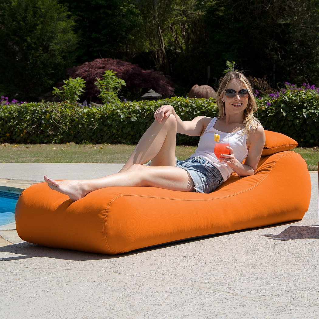 Kids Lax Time Orange Indoor/Outdoor Bean Bag - Thumbnail - Image 6