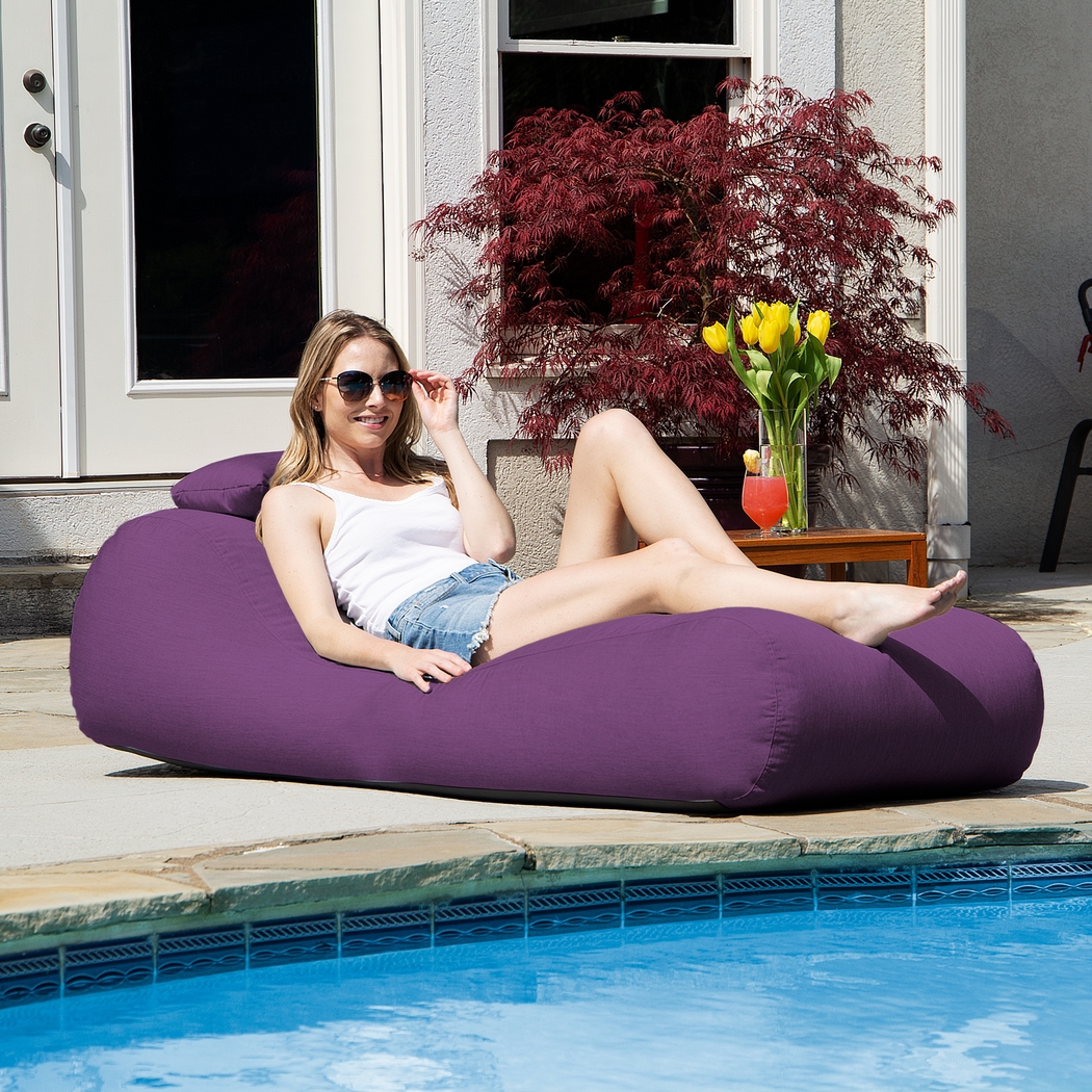 Kids Lax Time Purple Indoor/Outdoor Bean Bag - Thumbnail - Image 5