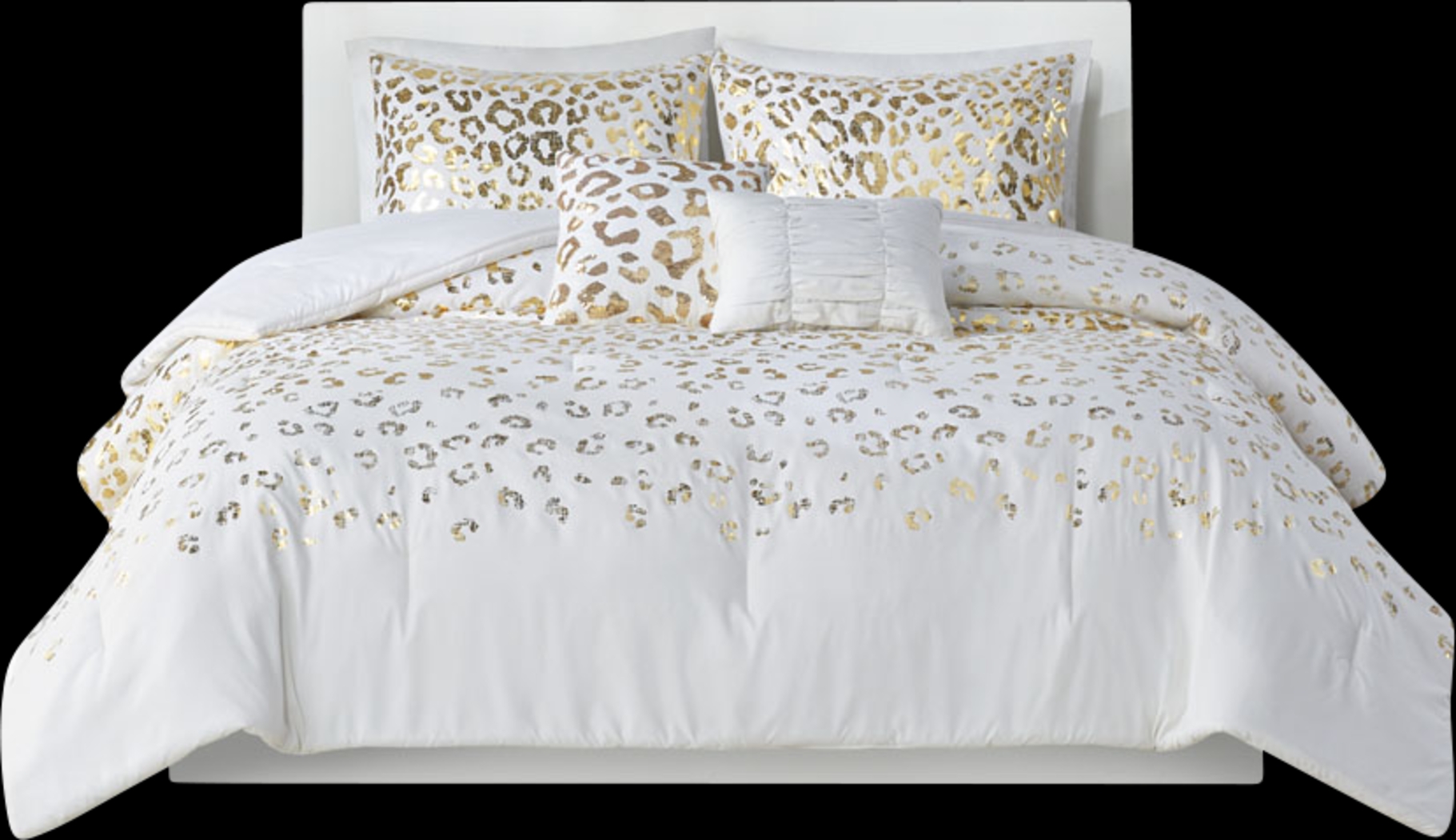 Kids Leopard Chic Ivory Full/Queen Comforter Set - Thumbnail - Image 1
