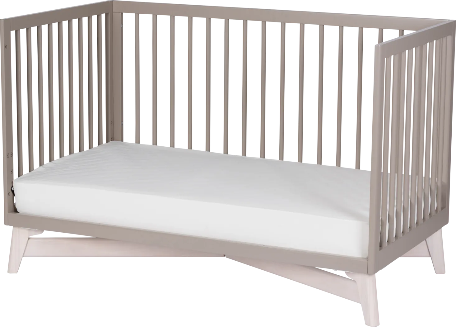 Kids Levia Taupe/Washed Convertible Crib - Thumbnail - Image 11