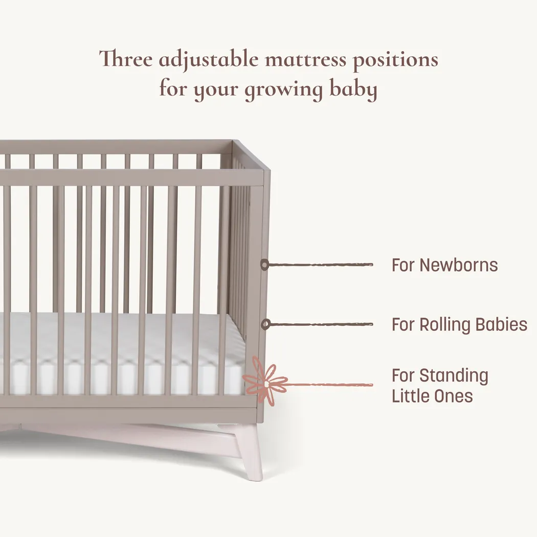 Kids Levia Taupe/Washed Convertible Crib - Thumbnail - Image 7