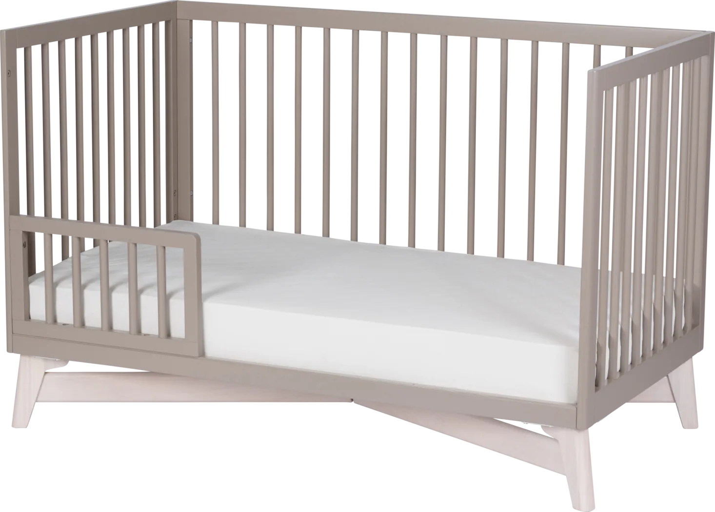 Kids Levia Taupe/Washed Convertible Crib - Thumbnail - Image 10