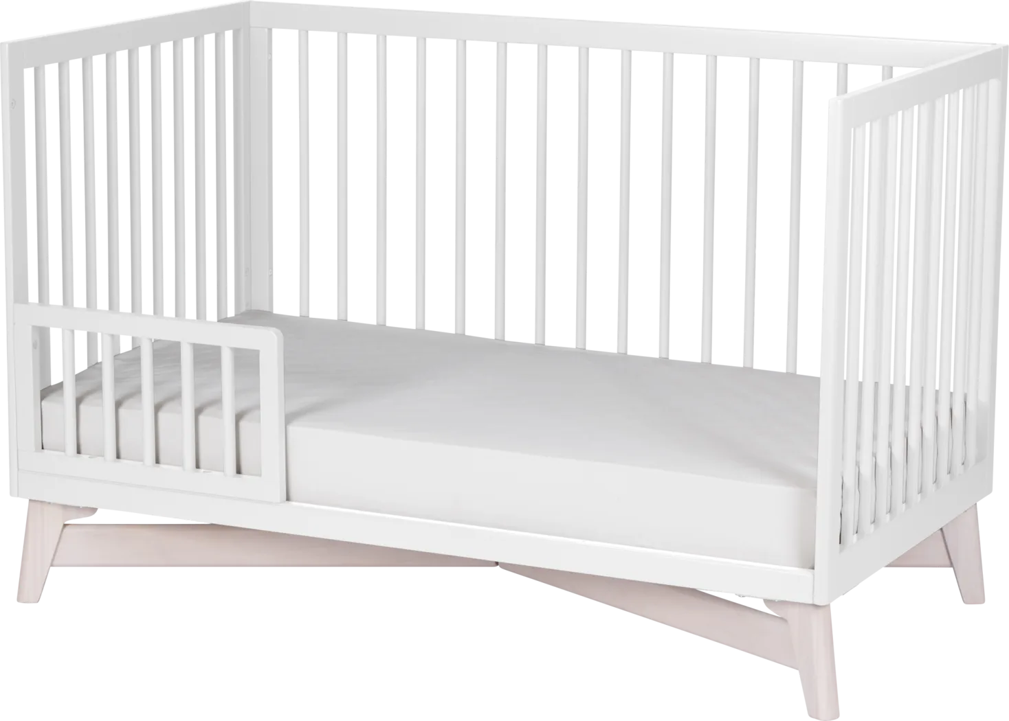 Kids Levia White/Washed Convertible Crib - Thumbnail - Image 2