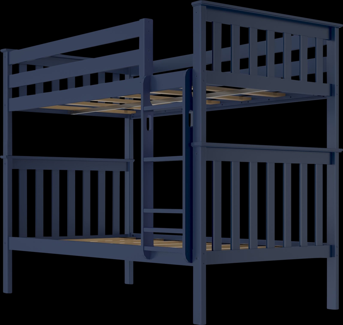 Kids Lilose I Blue Twin/Twin Bunk Bed - Thumbnail - Image 1