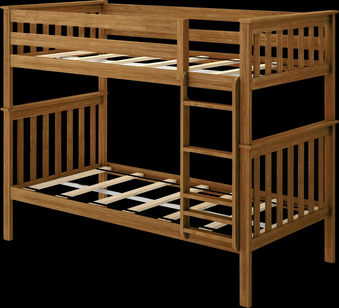 Kids Lilose I Pecan Twin/Twin Bunk Bed - Thumbnail - Image 1
