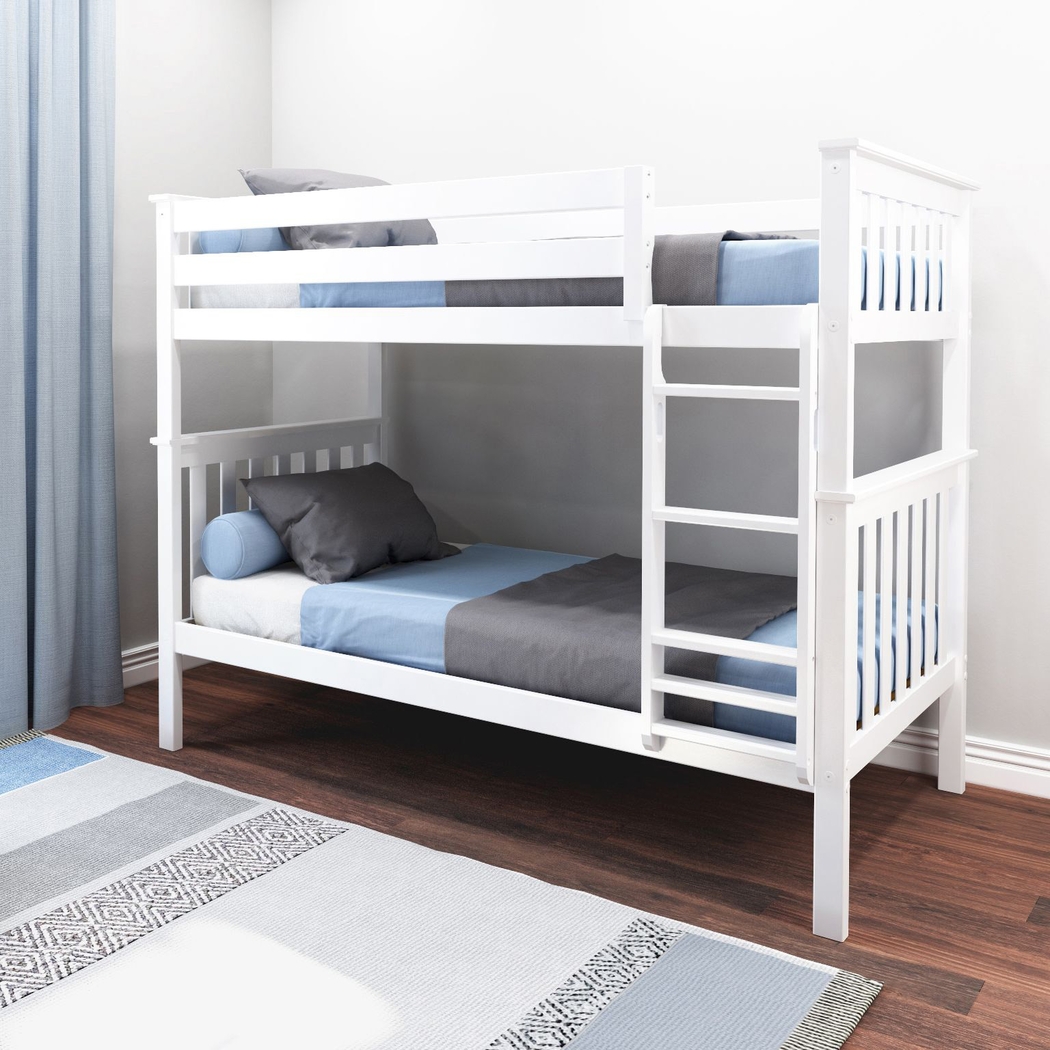 Kids Lilose I White Twin/Twin Bunk Bed - Thumbnail - Image 2