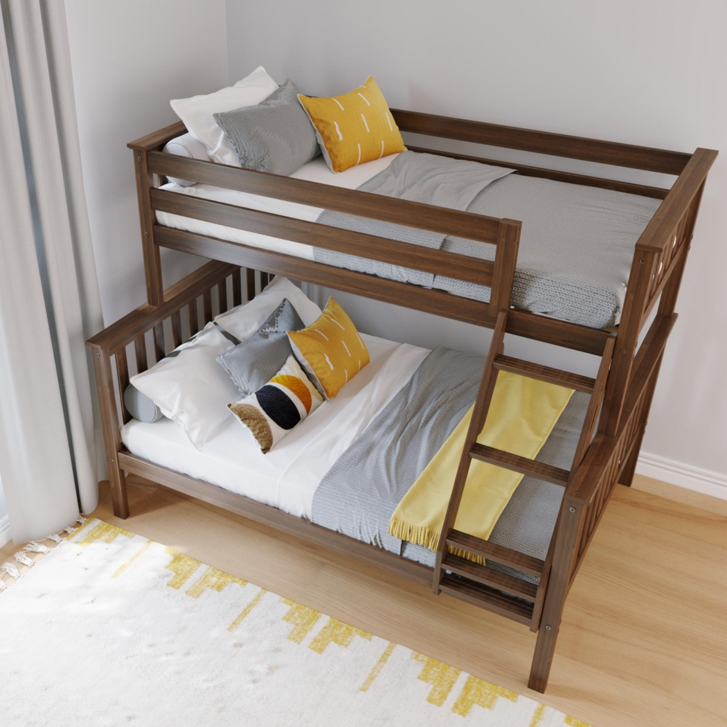 Kids Lilose II Walnut Twin/Full Bunk Bed - Thumbnail - Image 2