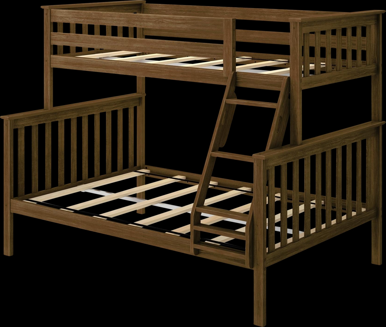 Kids Lilose II Walnut Twin/Full Bunk Bed - Thumbnail - Image 1