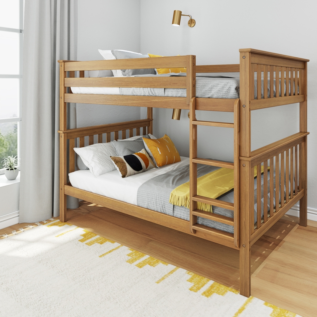 Kids Lilose III Pecan Full/Full Bunk Bed - Thumbnail - Image 2