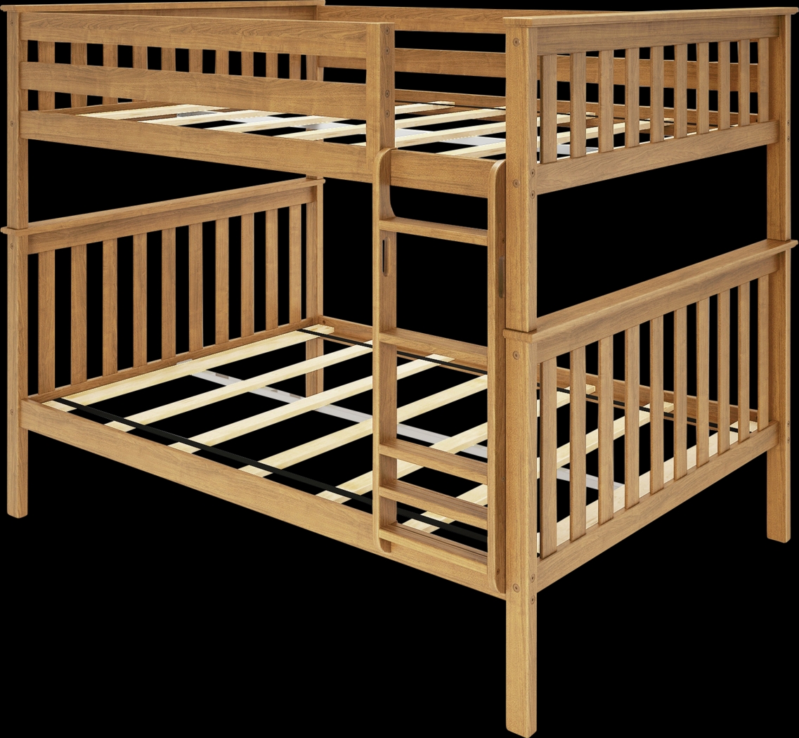 Kids Lilose III Pecan Full/Full Bunk Bed - Thumbnail - Image 1