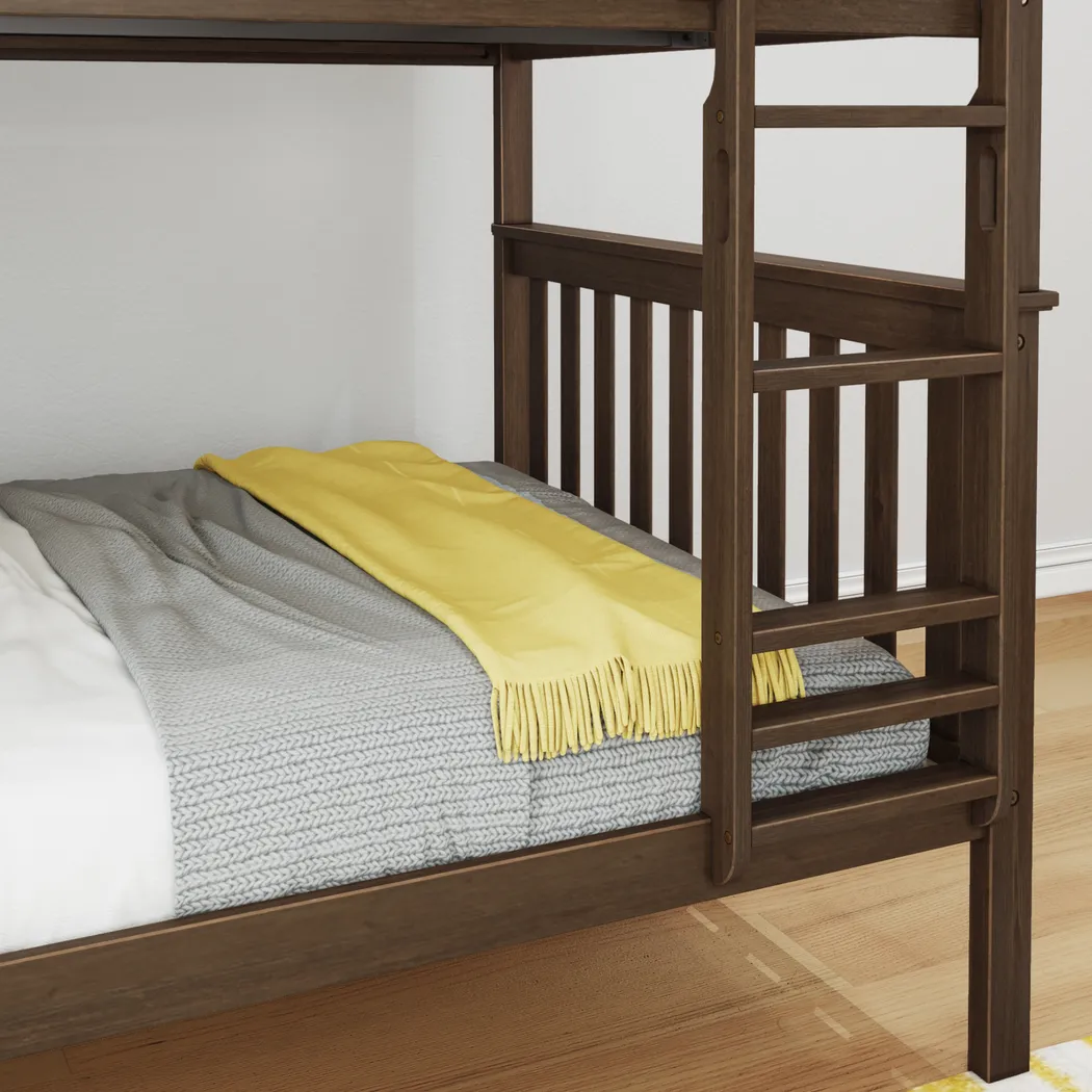 Kids Lilose III Walnut Full/Full Bunk Bed - Thumbnail - Image 5