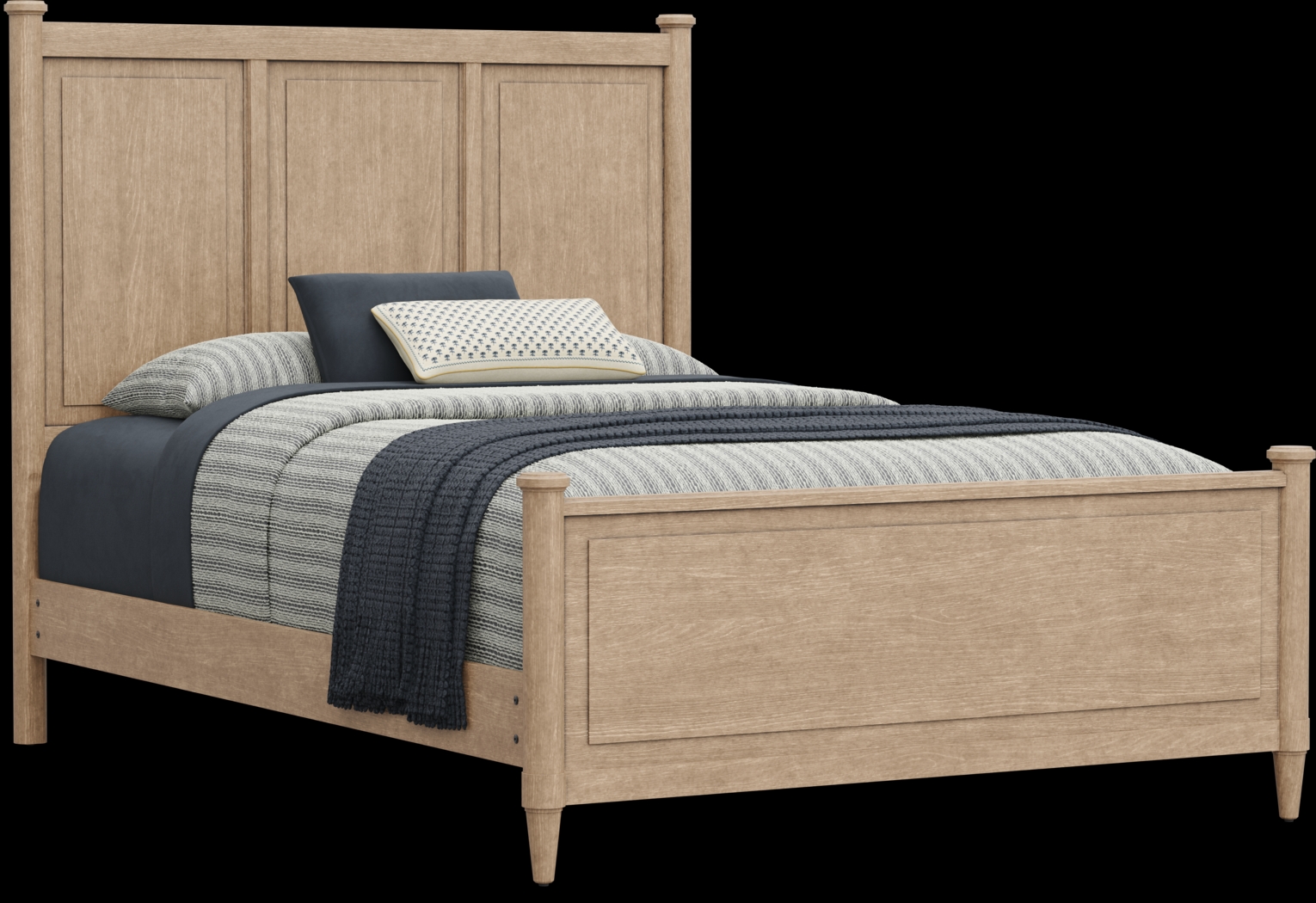 Kids Lindbrook Sand Full Panel Bed - Thumbnail - Image 1
