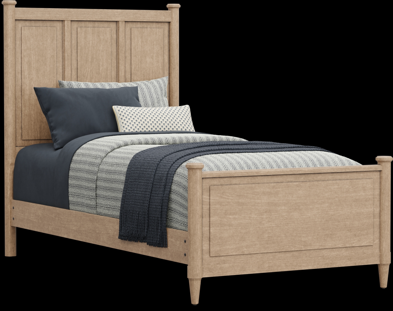 Kids Lindbrook Sand Twin Panel Bed - Thumbnail - Image 1