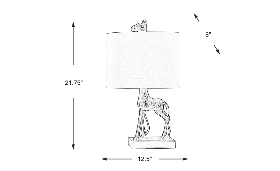Dimension Image. Please refer to the Dimension Tab on this page for dimension details.