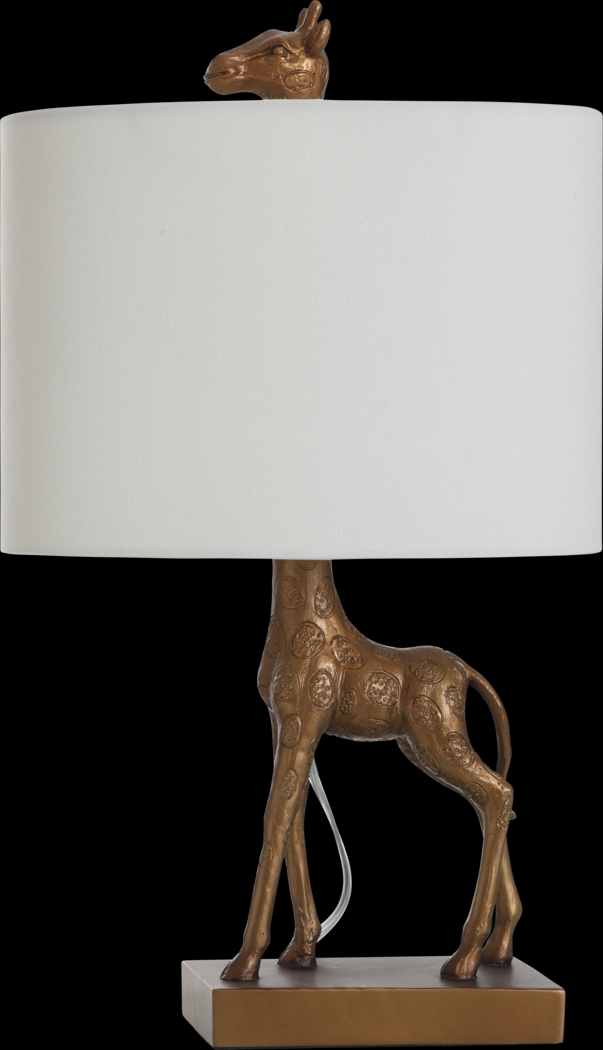 Kids Lion King Decor Bronze Giraffe Table Lamp - Thumbnail - Image 1