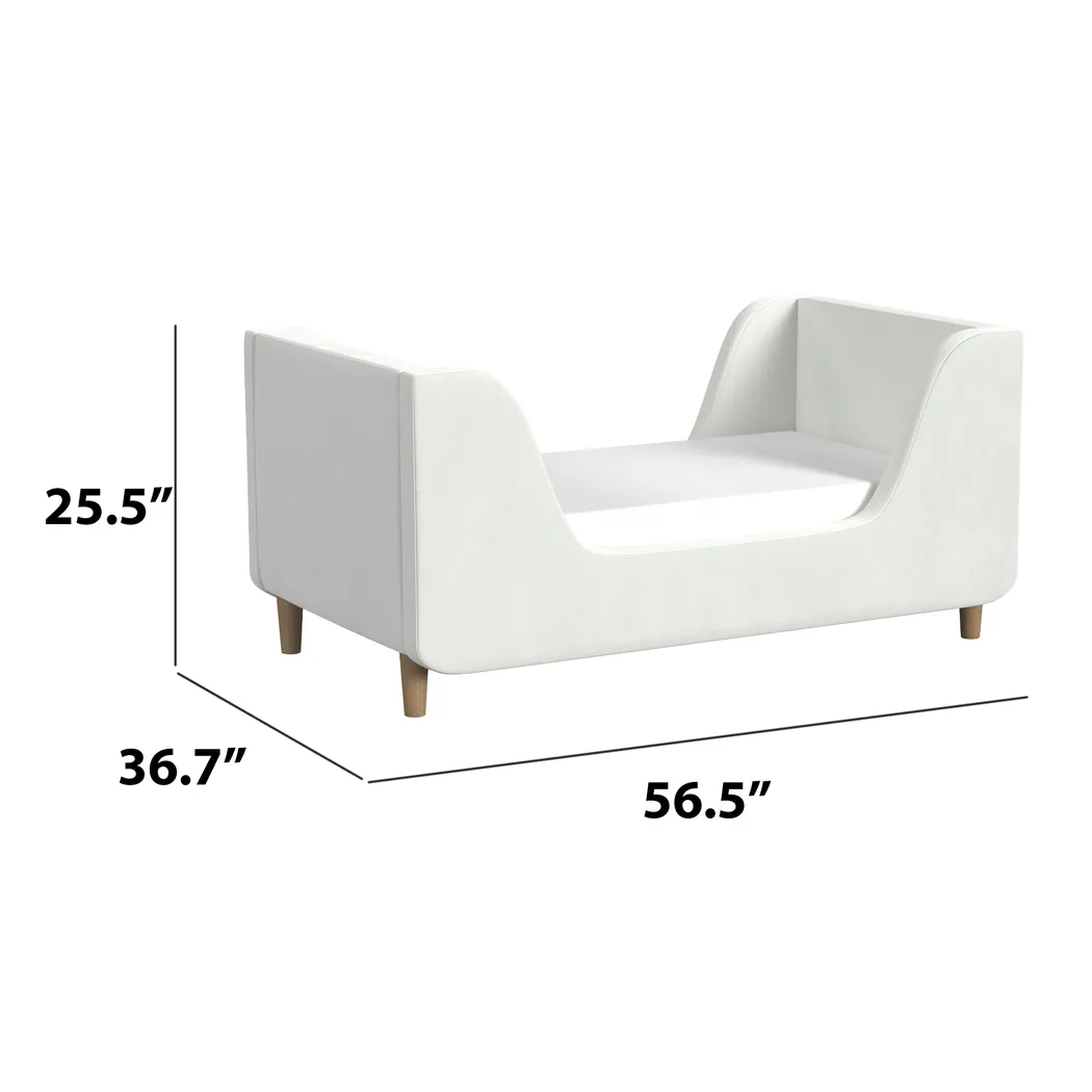 Kids Lirik White Toddler Bed - Thumbnail - Image 3