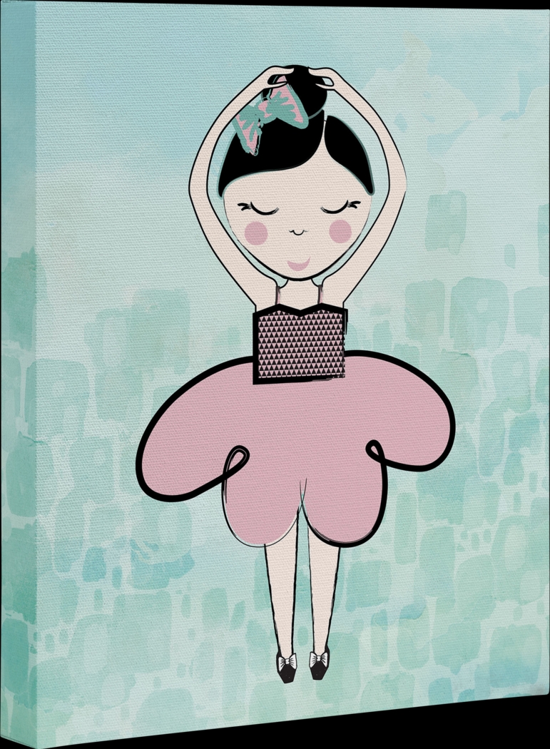 Kids Little Ballerina II Blue Artwork - Thumbnail - Image 1