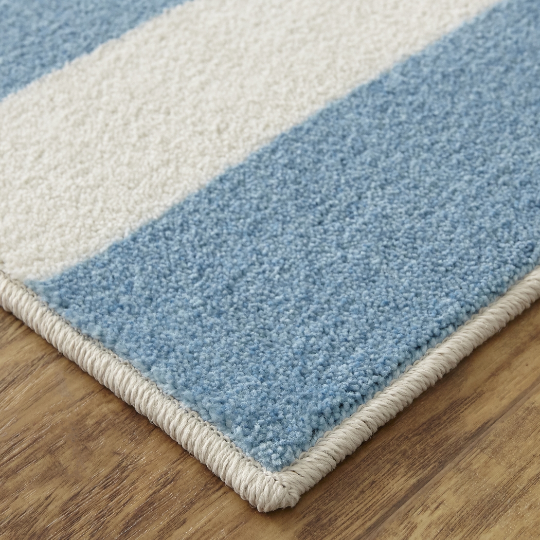 Kids Little Tracks Blue 3' x 5' Rug - Thumbnail - Image 5
