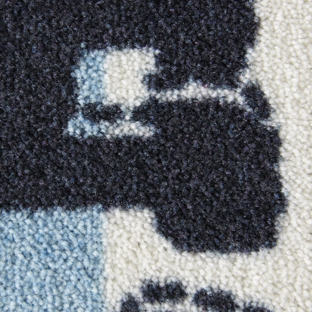 Kids Little Tracks Blue 5' x 8' Rug - Thumbnail - Image 4