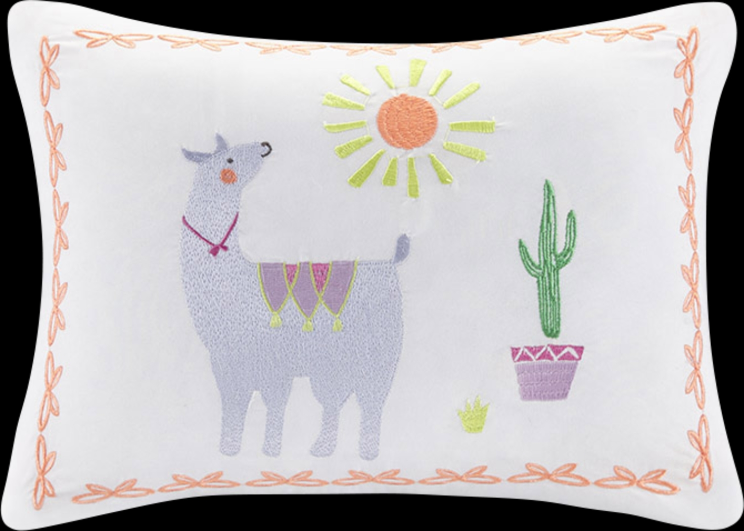 Kids Llama Picnic Lavender 4 Pc Full/Queen Comforter Set - Thumbnail - Image 3