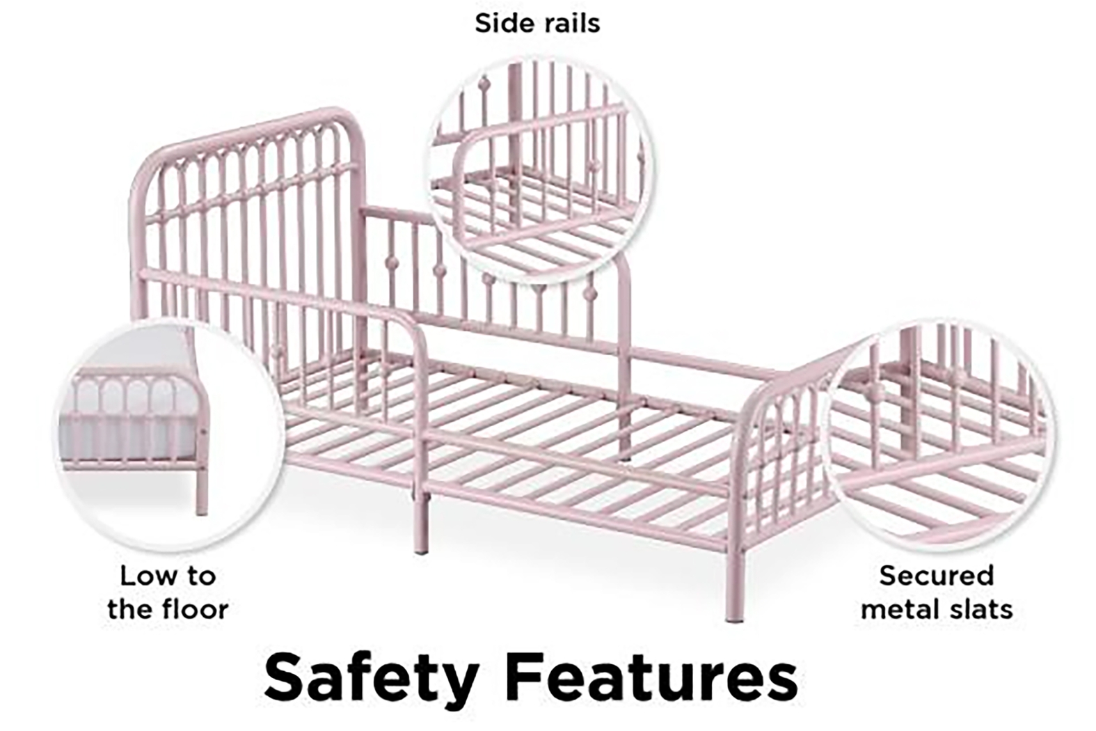 Kids Lolle Gray Toddler Bed - Thumbnail - Image 5