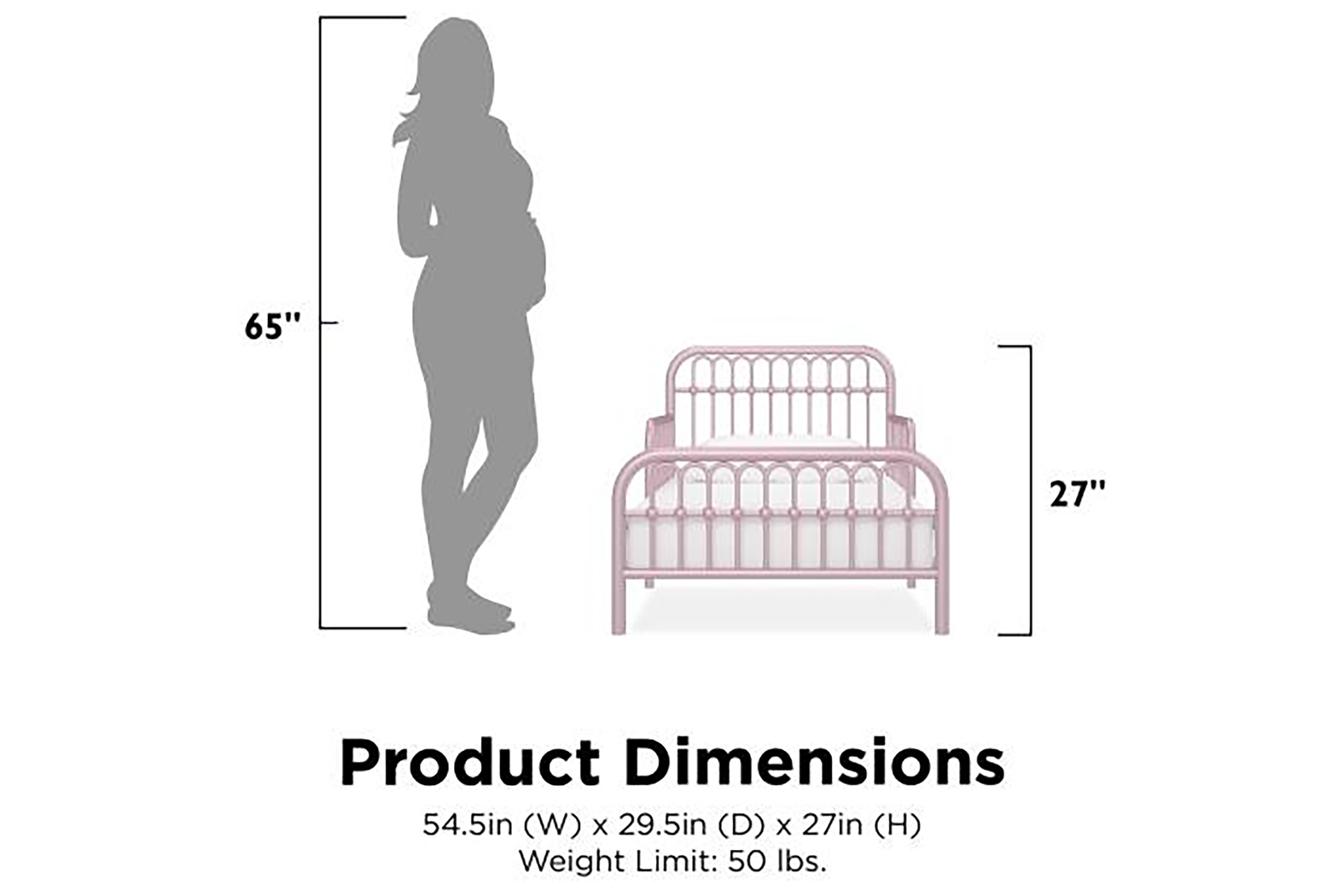 Kids Lolle Gray Toddler Bed - Thumbnail - Image 9