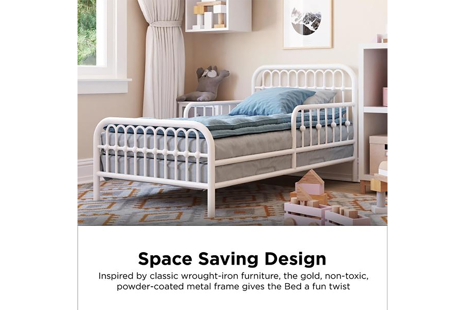 Kids Lolle White Toddler Bed - Thumbnail - Image 7