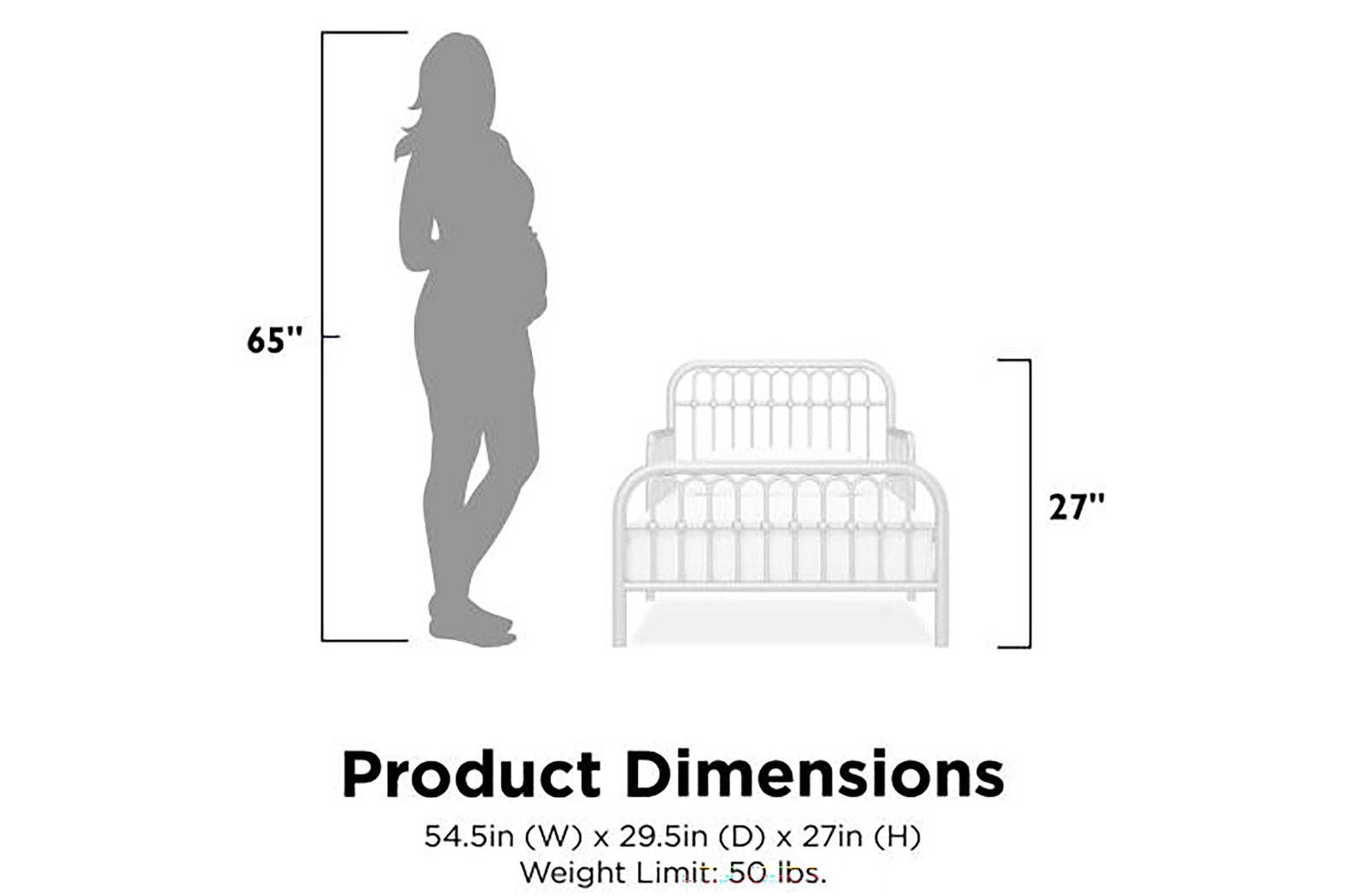 Kids Lolle White Toddler Bed - Thumbnail - Image 9