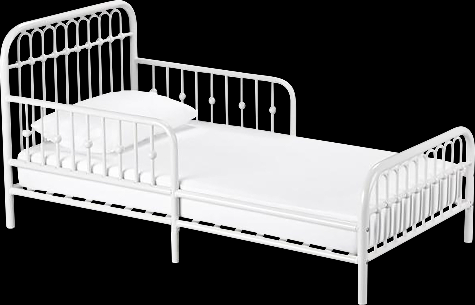 Kids Lolle White Toddler Bed - Thumbnail - Image 1