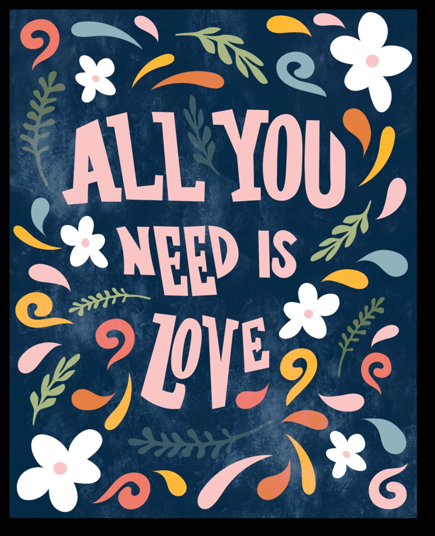 Kids Love Squibbles Navy Artwork - Thumbnail - Image 1