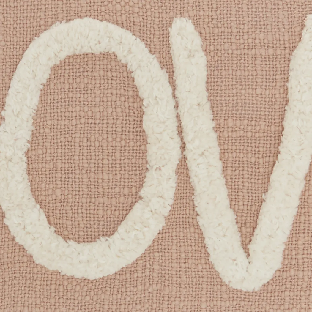 Kids Loving Lane Blush Throw Pillow - Thumbnail - Image 6