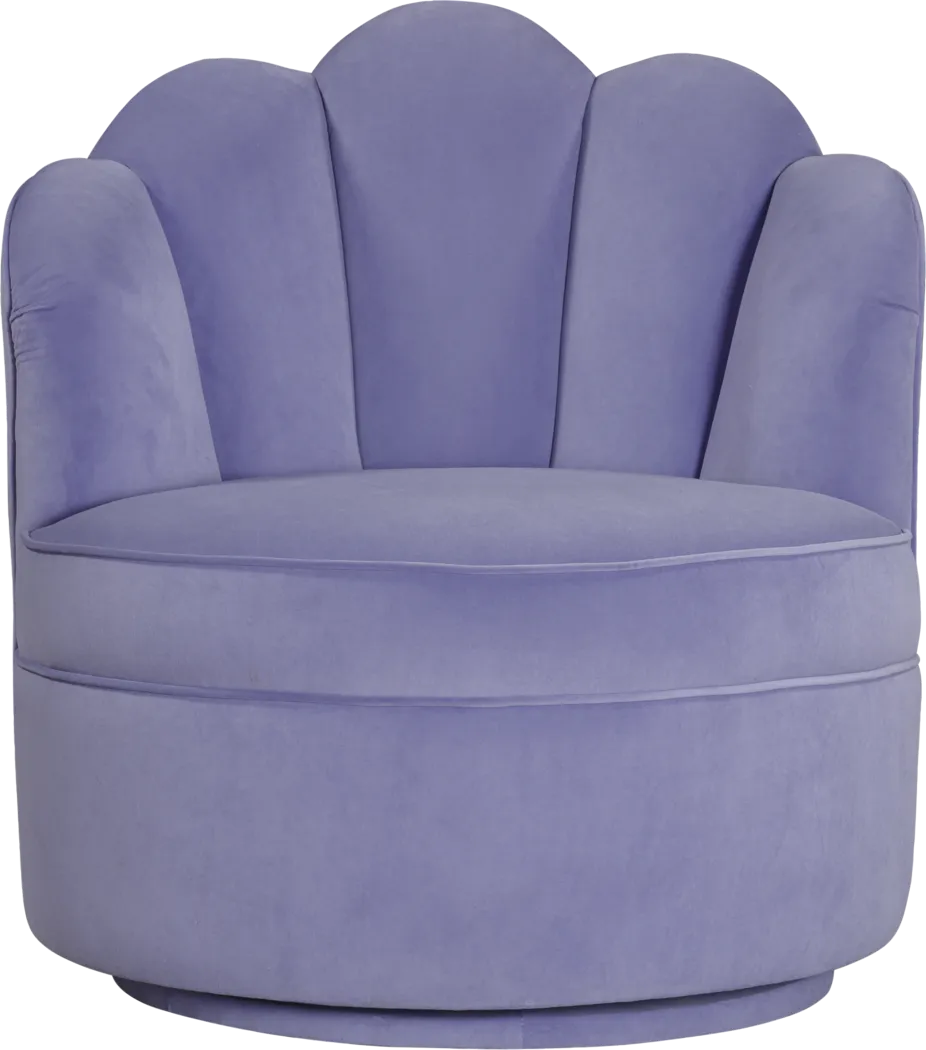 Kids Lucine Lavender Swivel Chair - Thumbnail - Image 2
