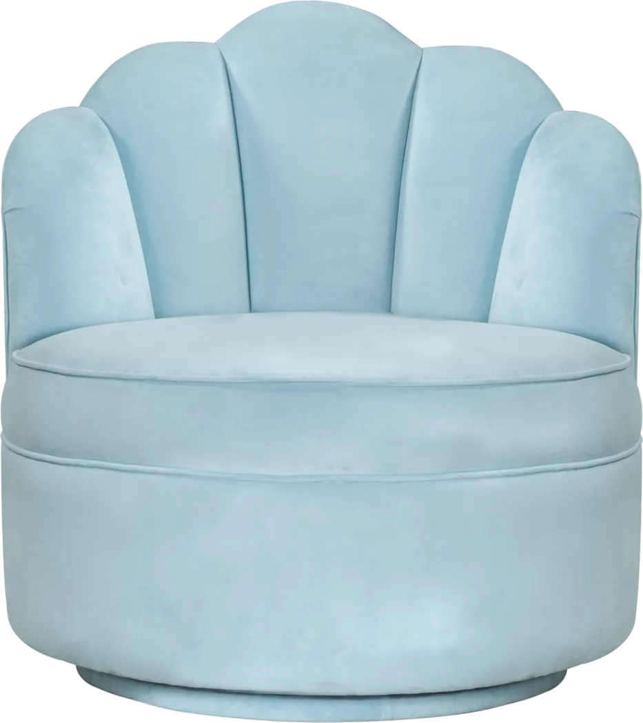 Kids Lucine Turquoise Swivel Arm Chai - Thumbnail - Image 2