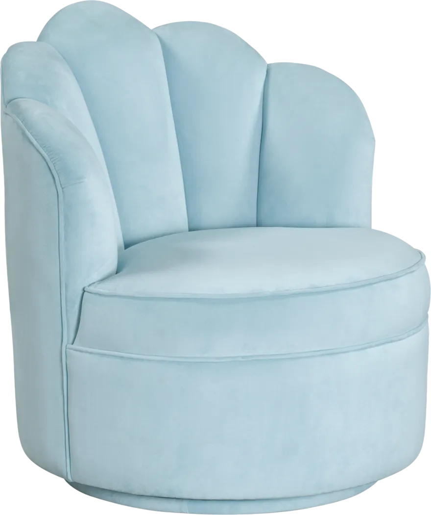 Kids Lucine Turquoise Swivel Arm Chai - Thumbnail - Image 1