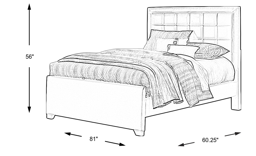 Dimension Image. Please refer to the Dimension Tab on this page for dimension details.