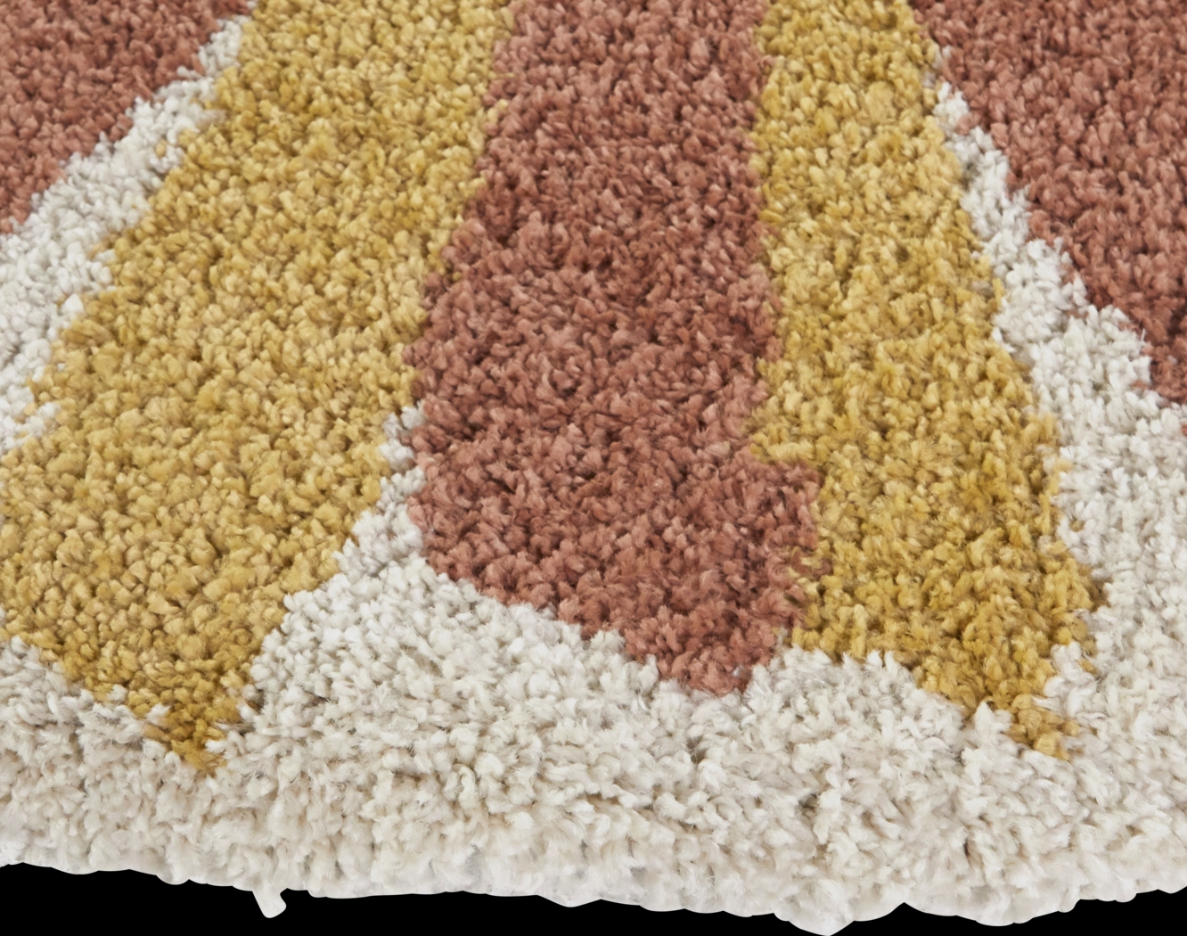 Kids Mabuni Cream 5'3 Round Rug - Thumbnail - Image 3