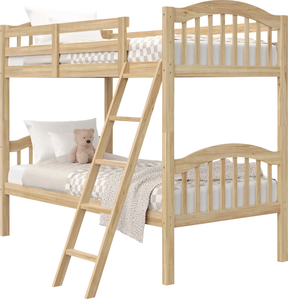 Kids Maglo Natural Twin/Twin Bunk Bed - Thumbnail - Image 12