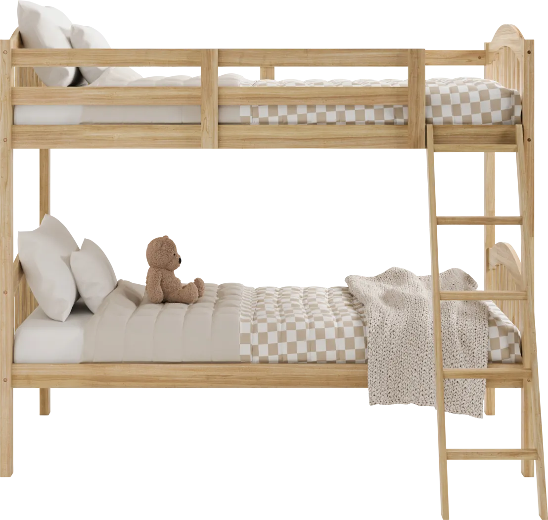 Kids Maglo Natural Twin/Twin Bunk Bed - Thumbnail - Image 4