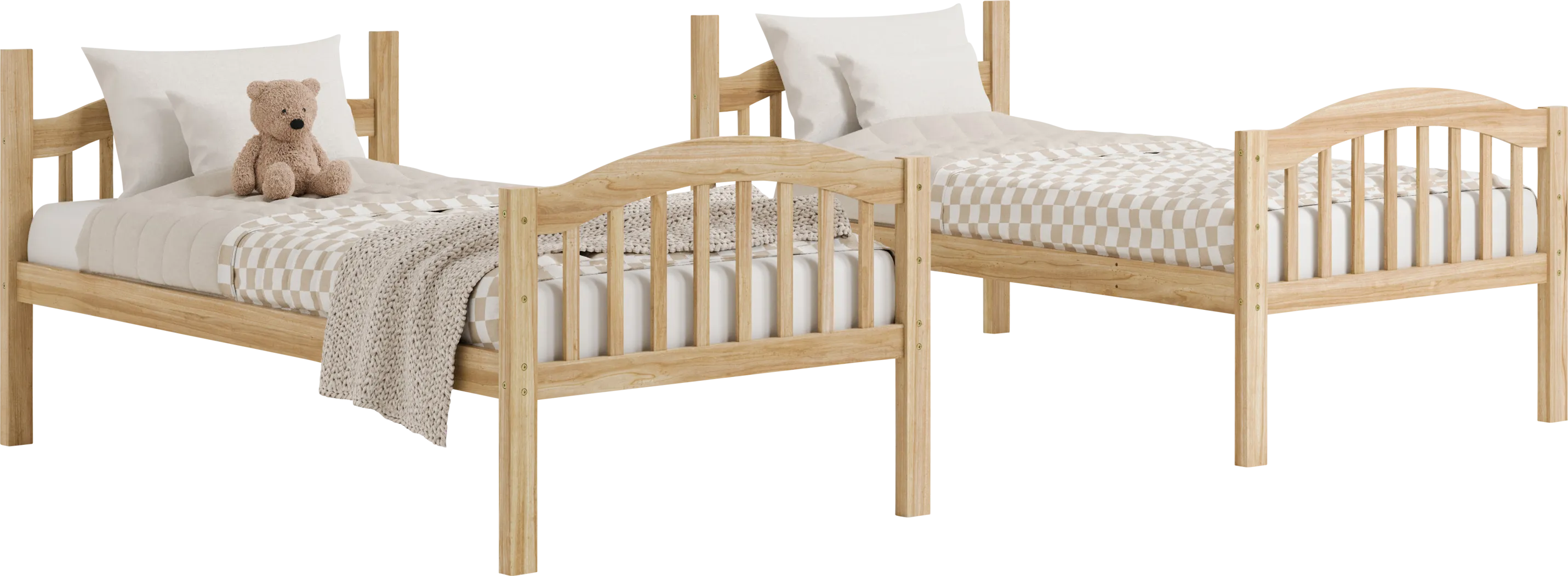 Kids Maglo Natural Twin/Twin Bunk Bed - Thumbnail - Image 8