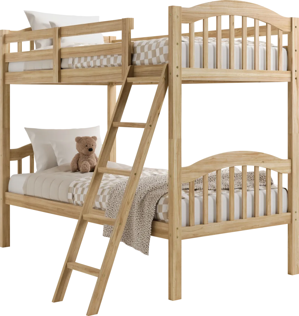 Kids Maglo Natural Twin/Twin Bunk Bed - Thumbnail - Image 1