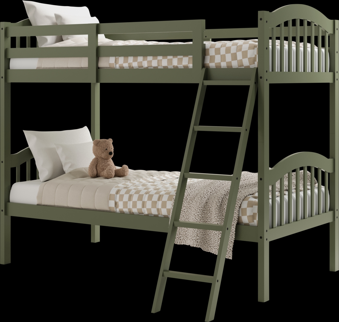 Kids Maglo Olive Twin/Twin Bunk Bed - Thumbnail - Image 6