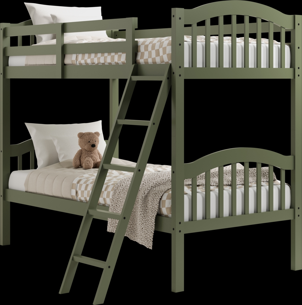 Kids Maglo Olive Twin/Twin Bunk Bed - Thumbnail - Image 7